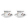 SET OF 2 ESPRESSO CUPS AND SAUCERS - ARCADIA 17224