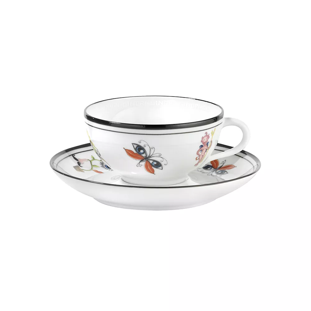 SET DI 2 TAZZE TÈ CON PIATTINO - ARCADIA 17224