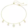 IMBER NECKLACE, WHITE, GOLD TONE PLATED 5705463