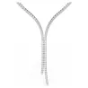 MATRIX Y NECKLACE, WHITE, RHODIUM PLATED 5707988