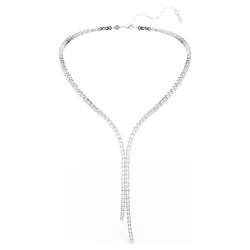 MATRIX Y NECKLACE, WHITE, RHODIUM PLATED 5707988