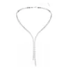 MATRIX Y NECKLACE, WHITE, RHODIUM PLATED 5707988