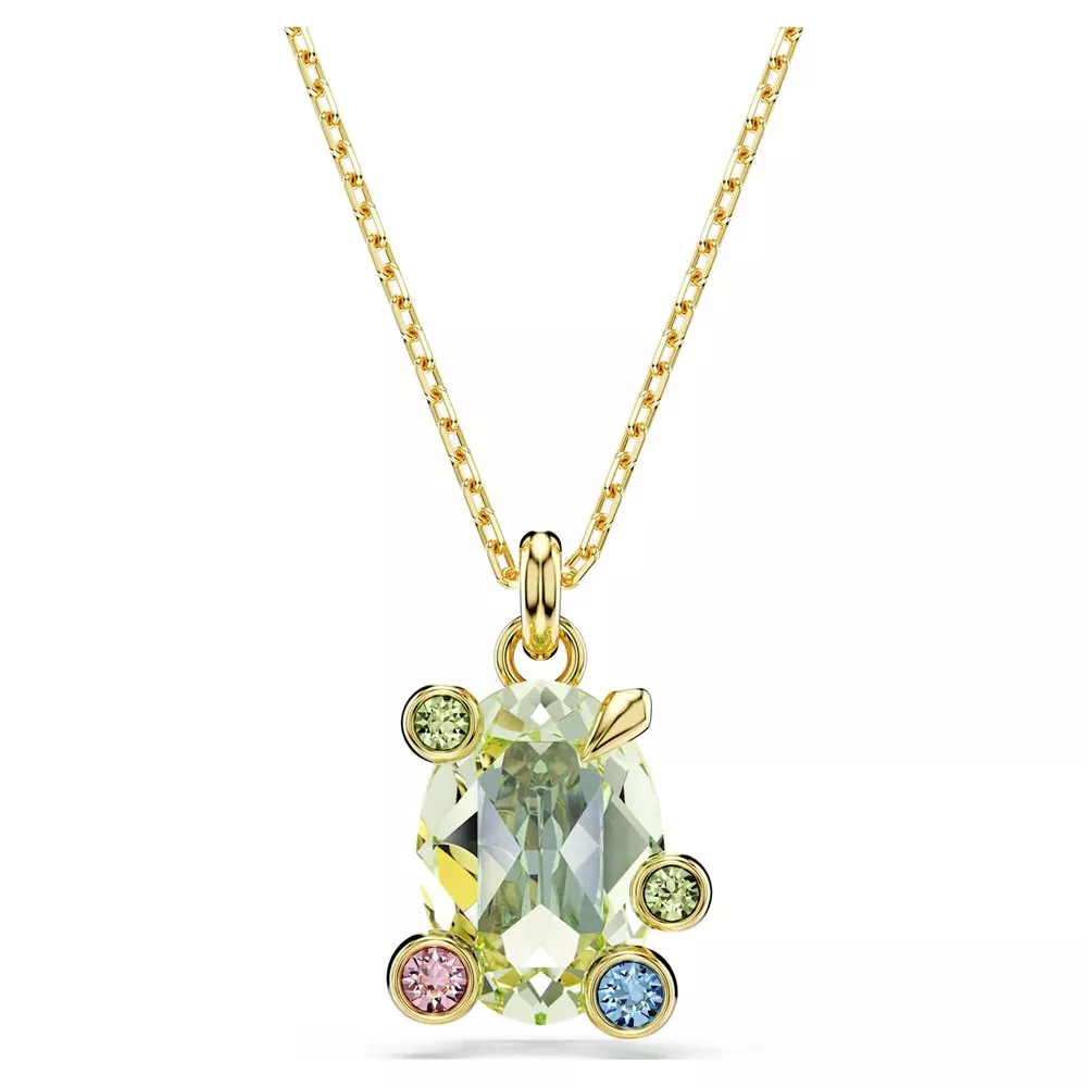 GEMA PENDANT, MULTICOLORED, GOLD TONE PLATED 5705816