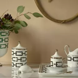 SET DI 2 TAZZE CAFFE 9176, CATENE NERO 1255