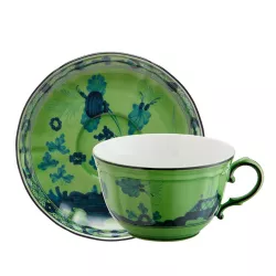 TEA CUP WITH SAUCER,...