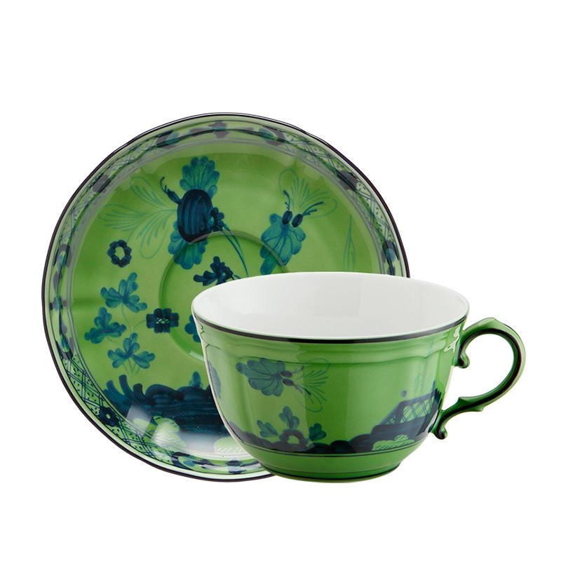 TEA CUP WITH SAUCER, ORIENTE ITALIANO