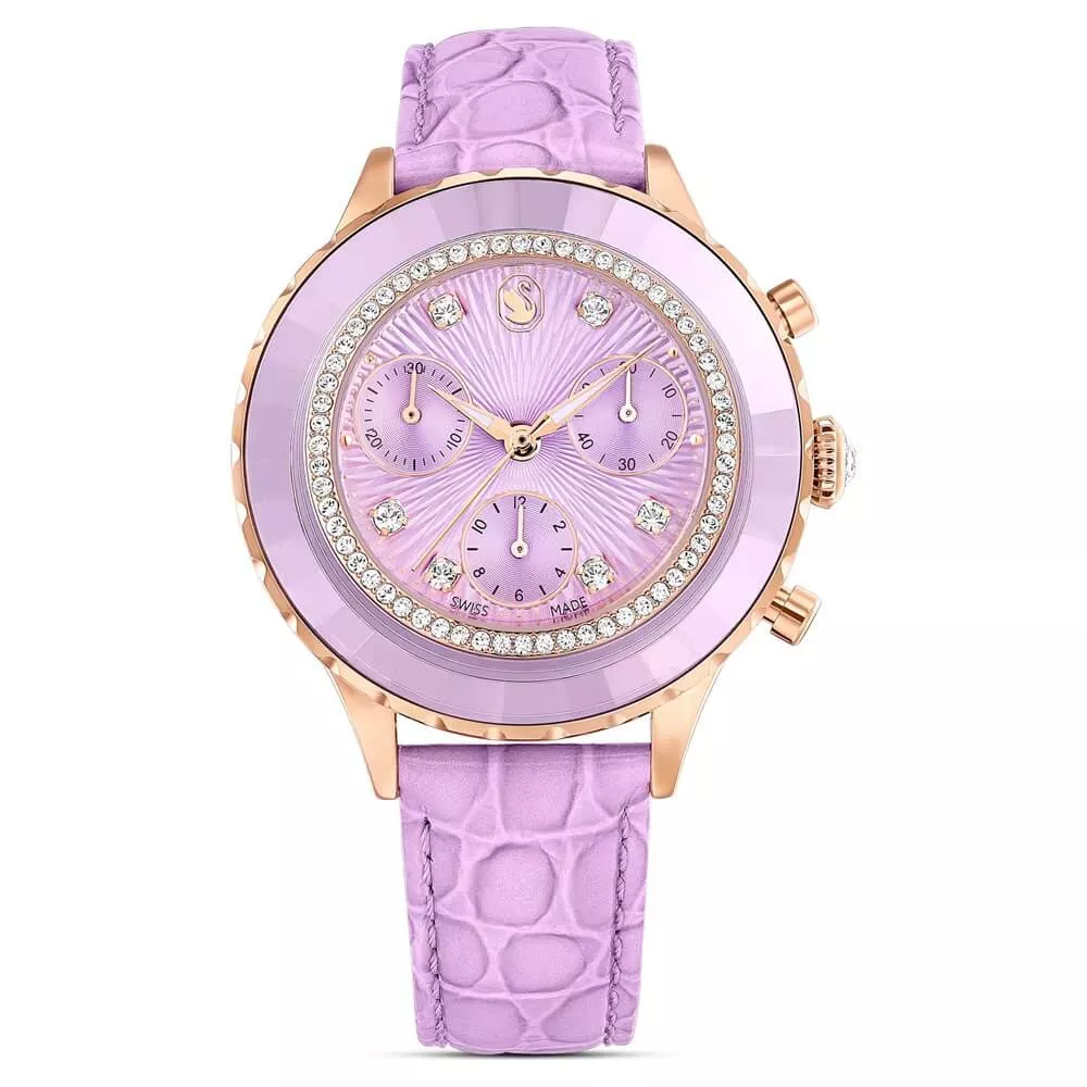 OROLOGIO OCTEA CHRONO, CINTURINO IN PELLE