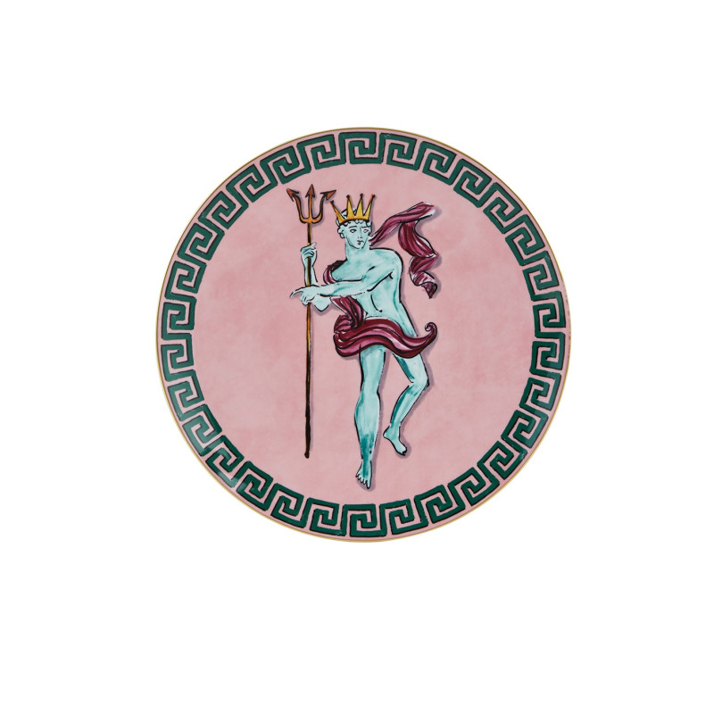 CHARGER PLATE PINK  33 CM - 0330 IL VIAGGIO DI NETTUNO