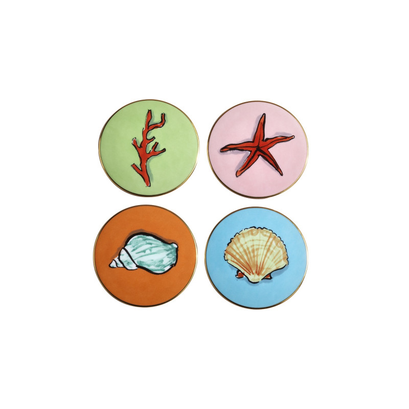 SET OF 4 COASTERS IL VIAGGIO DI NETTUNO