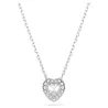 ANGELIC HEART PENDANT, WHITE, RHODIUM PLATED 5720852