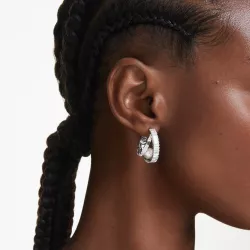 ARIANA GRANDE HOOP EARRINGS, PEARL 5720868 x SWAROVSKI