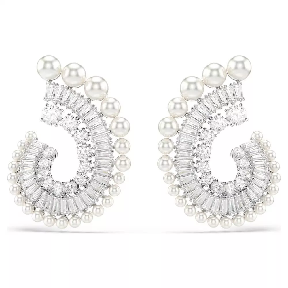 ARIANA GRANDE DROP EARRINGS, PEARL 5720869 x SWAROVSKI