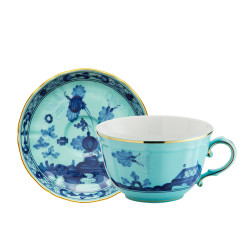 TEA CUP WITH SAUCER, ORIENTE ITALIANO