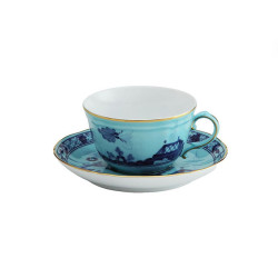 TEA CUP WITH SAUCER, ORIENTE ITALIANO