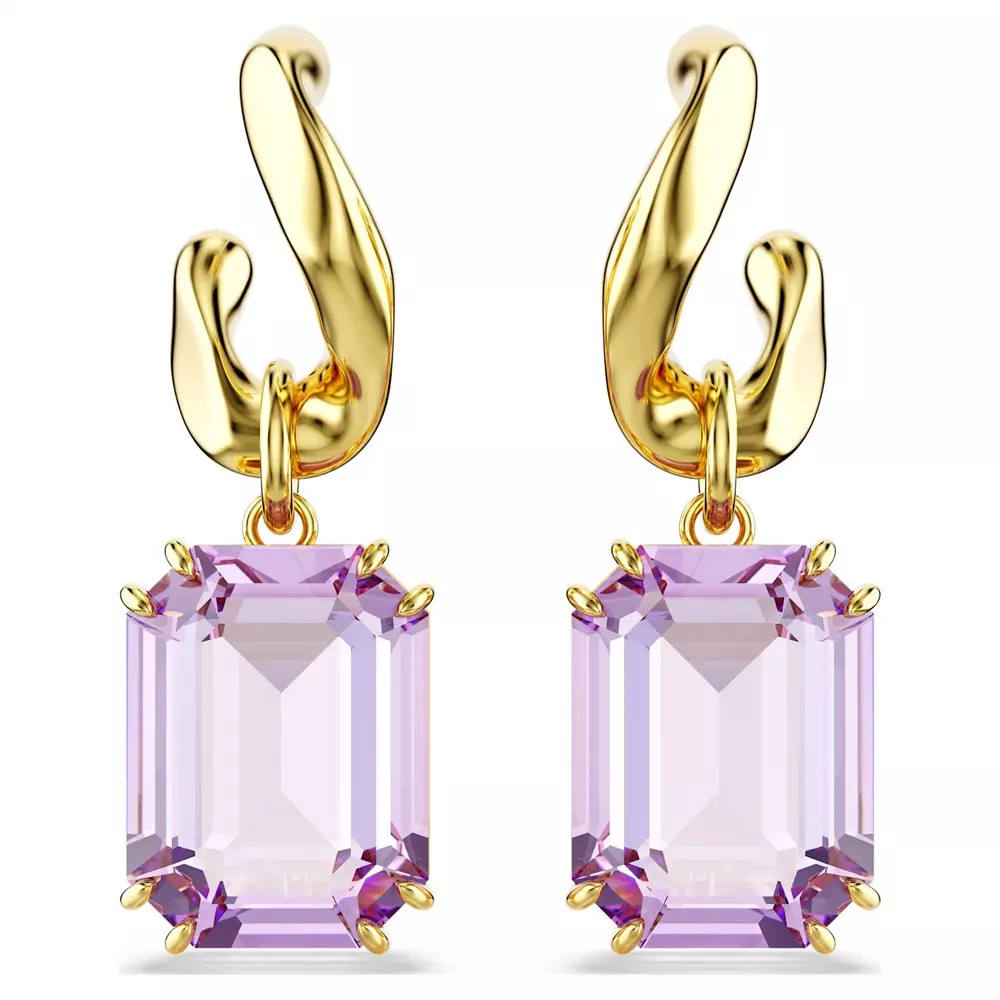 ORECCHINI MILLENIA, VIOLA, PLACCATI COLOR ORO 5694784