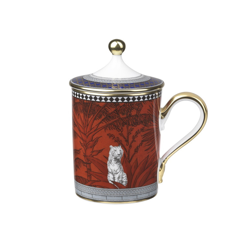 MUG CON COPERCHIO SFERA - 0400 TOTEM TIGRE 1315