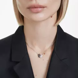 PENDENTE CIGNO, NERO, PLACCATO RODIO 5705721