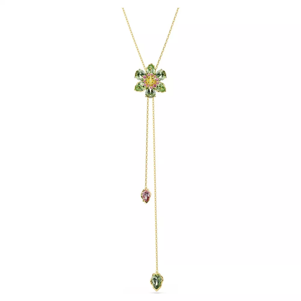 IDYLLIA Y PENDANT DOUBLE, MULTICOLORED, GOLD TONE PLATED 5717158
