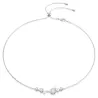 CONSTELLA NECKLACE, CRYSTAL PEARL, ROUND CUT
