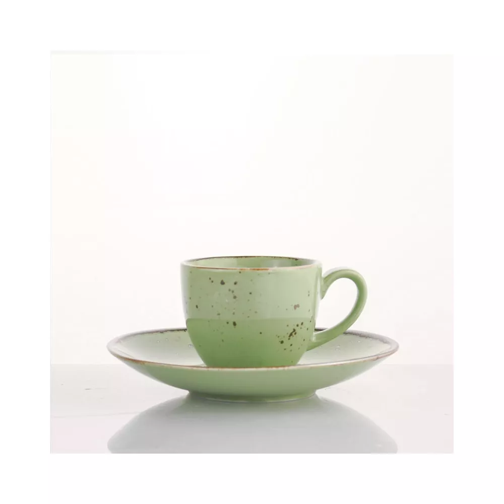 TAZZA CAFFE CON PIATTO COTTAGE GREEN 720566