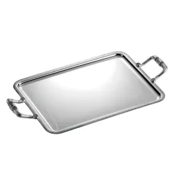 SILVER PLATED TRAY WITH...