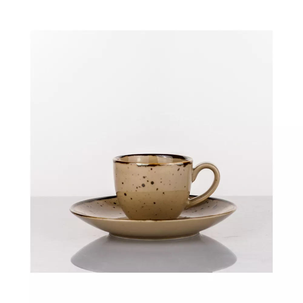 TAZZA CAFFE CON PIATTO COTTAGE TORTORA 720741