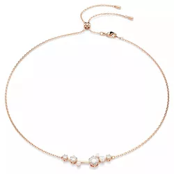 CONSTELLA NECKLACE, CRYSTAL PEARL, ROUND CUT