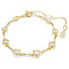 BRACCIALE TENNIS IMBER, BIANCO, PLACCATO COLO ORO 5705465