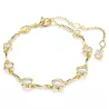 BRACCIALE TENNIS IMBER, BIANCO, PLACCATO COLO ORO 5705465
