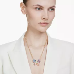 IDYLLIA PENDANT AND BROOCH, MULTICOLORED, MIXED PLATED 5709951