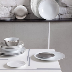 SERVICE PLATE 33 CM, TAC SKIN PLATIN