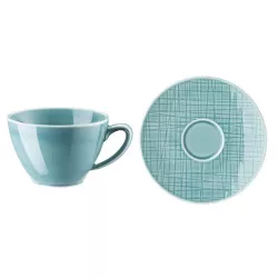 TAZZA TE CON PIATTINO MESH