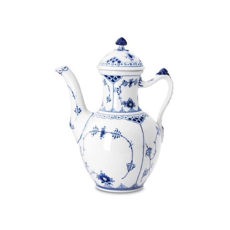 COFFEE POT 1017208 BLUE FLUTED HALF LACE