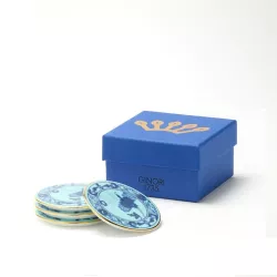 SET DI 4 SOTTOBICCHIERI, ORIENTE ITALIANO