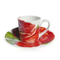 SET OF 4 ESPRESSO CUP AND...