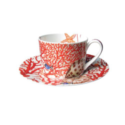 SET OF 4 TEA CUP AND SAUCER - MARE
