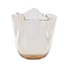 CLEAR FAZZOLETTO VASE
