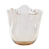 CLEAR FAZZOLETTO VASE