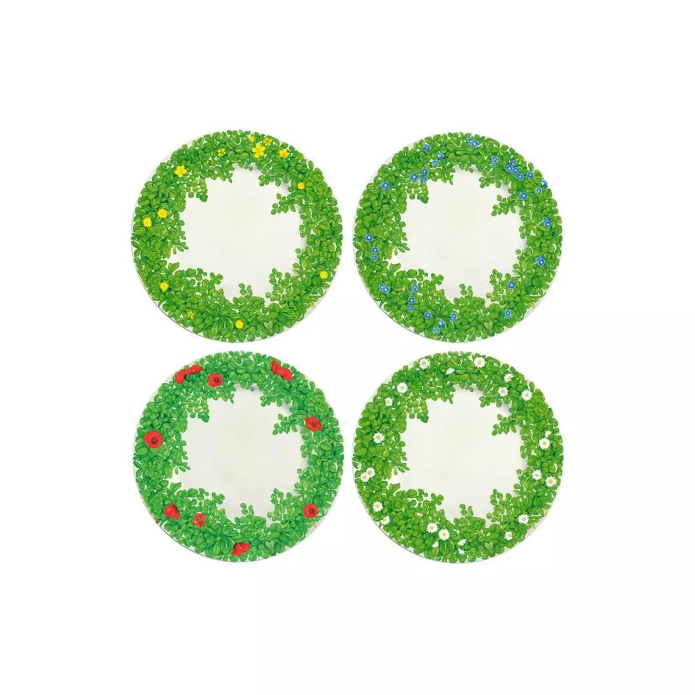 SET OF 4 ASSORTED DINNER PLATE 27 CM - PRATI ITALIANI