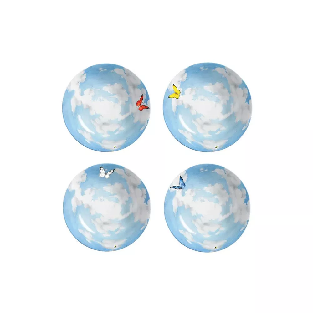 SET OF 4 ASSORTED SOUP PLATE 20,5 CM - PRATI ITALIANI