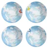 SET OF 4 ASSORTED SOUP PLATE 20,5 CM - PRATI ITALIANI