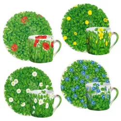 SET OF 4 ASSORTED ESPRESSO...