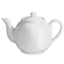 PORCELAIN TEAPOT WHITE -UNO