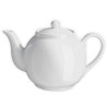PORCELAIN TEAPOT WHITE -UNO