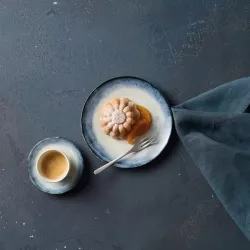 SET OF 4 COFFEE CUPS WITH SAUCER, SHADE SEA