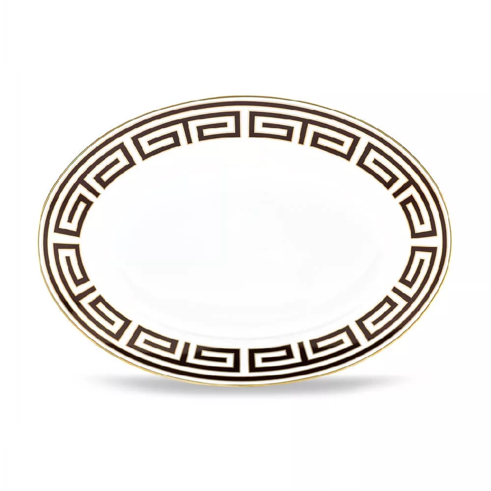 34 CM OVAL TRAY, LABIRINTO