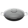 TOUGHENED NON-STICK SHALLOW CASSEROLE WITH GLASS LID