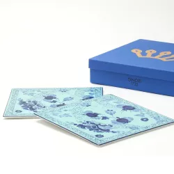 SET OF 2 PORCELAIN 30 CM PLACE MATS, ORIENTE ITALIANO