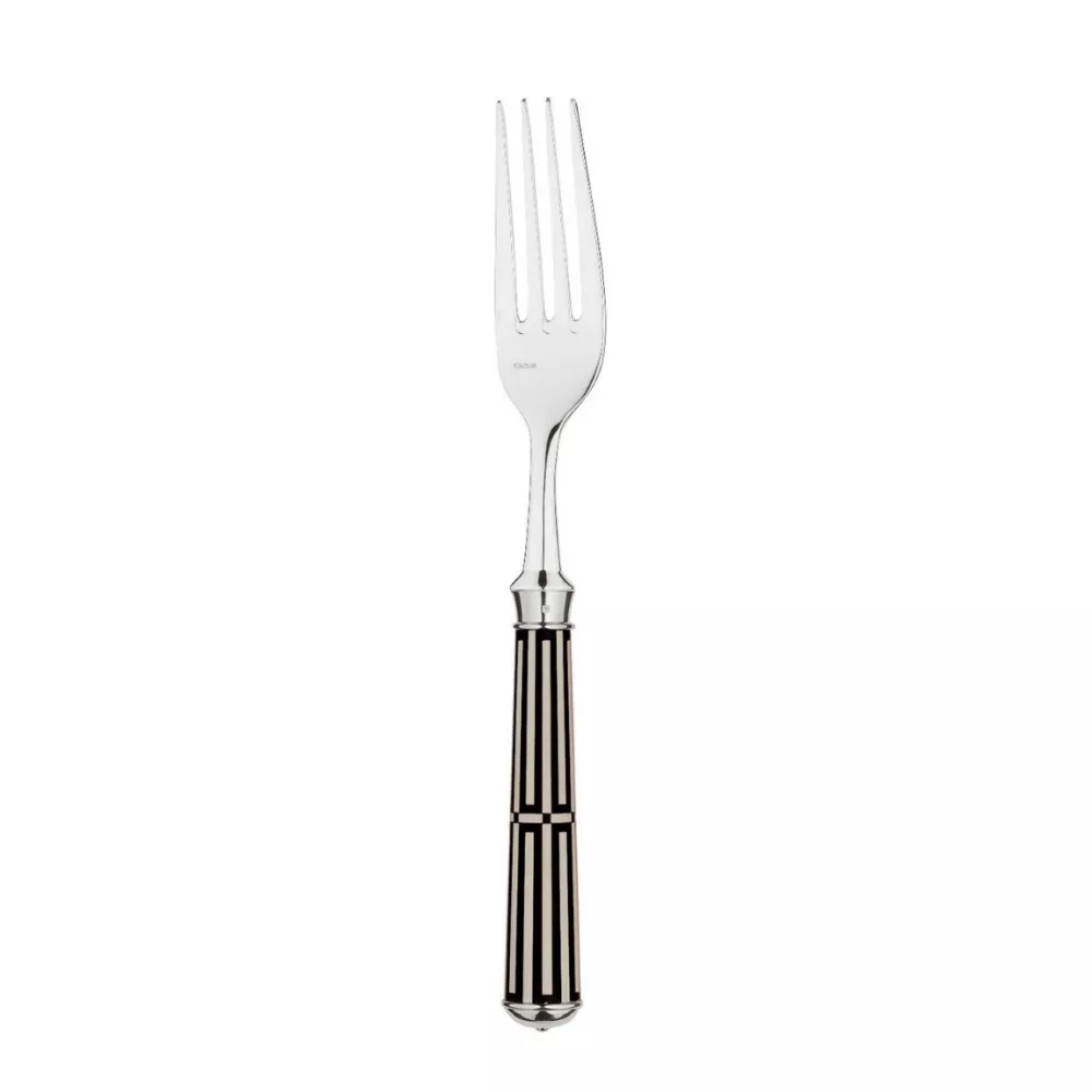 SILVERPLATED DESSERT FORK, BLACK PAQUEBOT