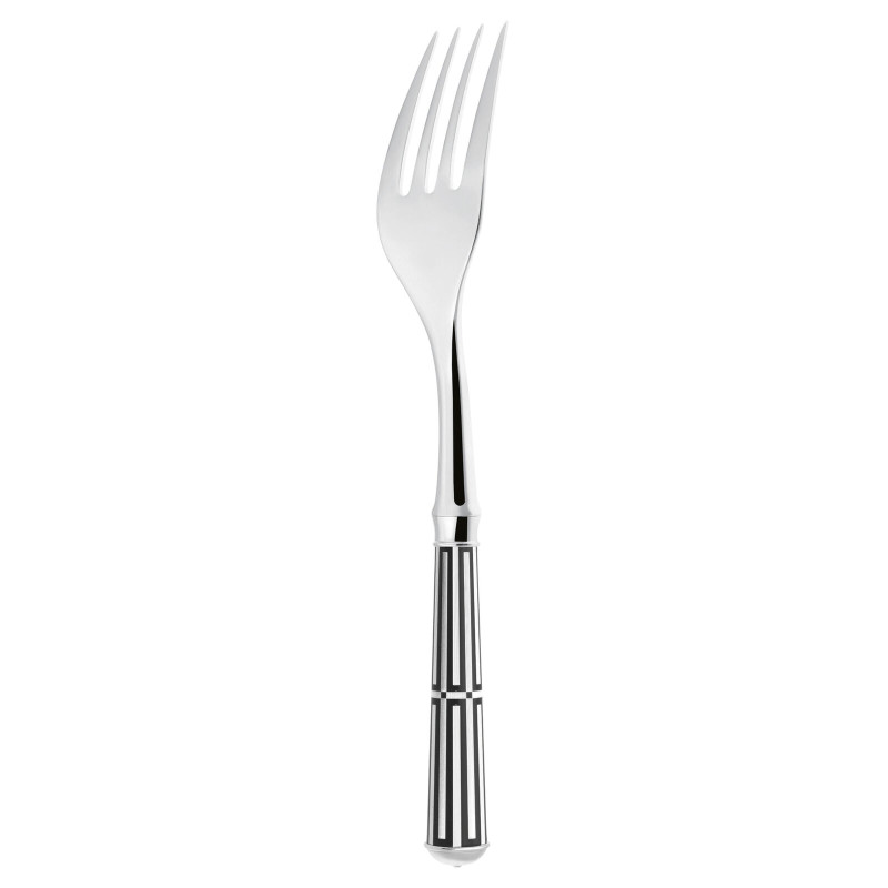 SILVERPLATED SERVING FORK, PAQUEBOT BLACK